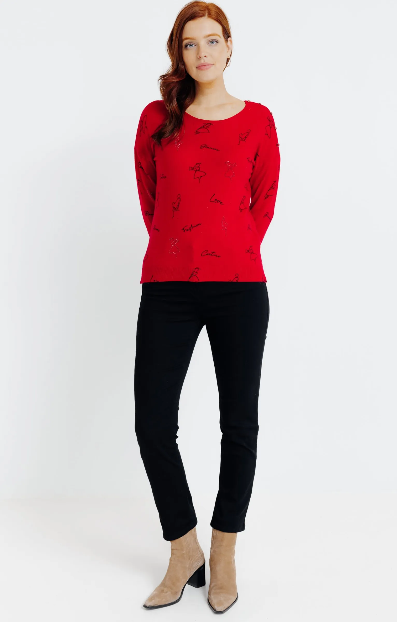 Pulls & Cardigans<Armand Thiery Pull imprimé - Rouge