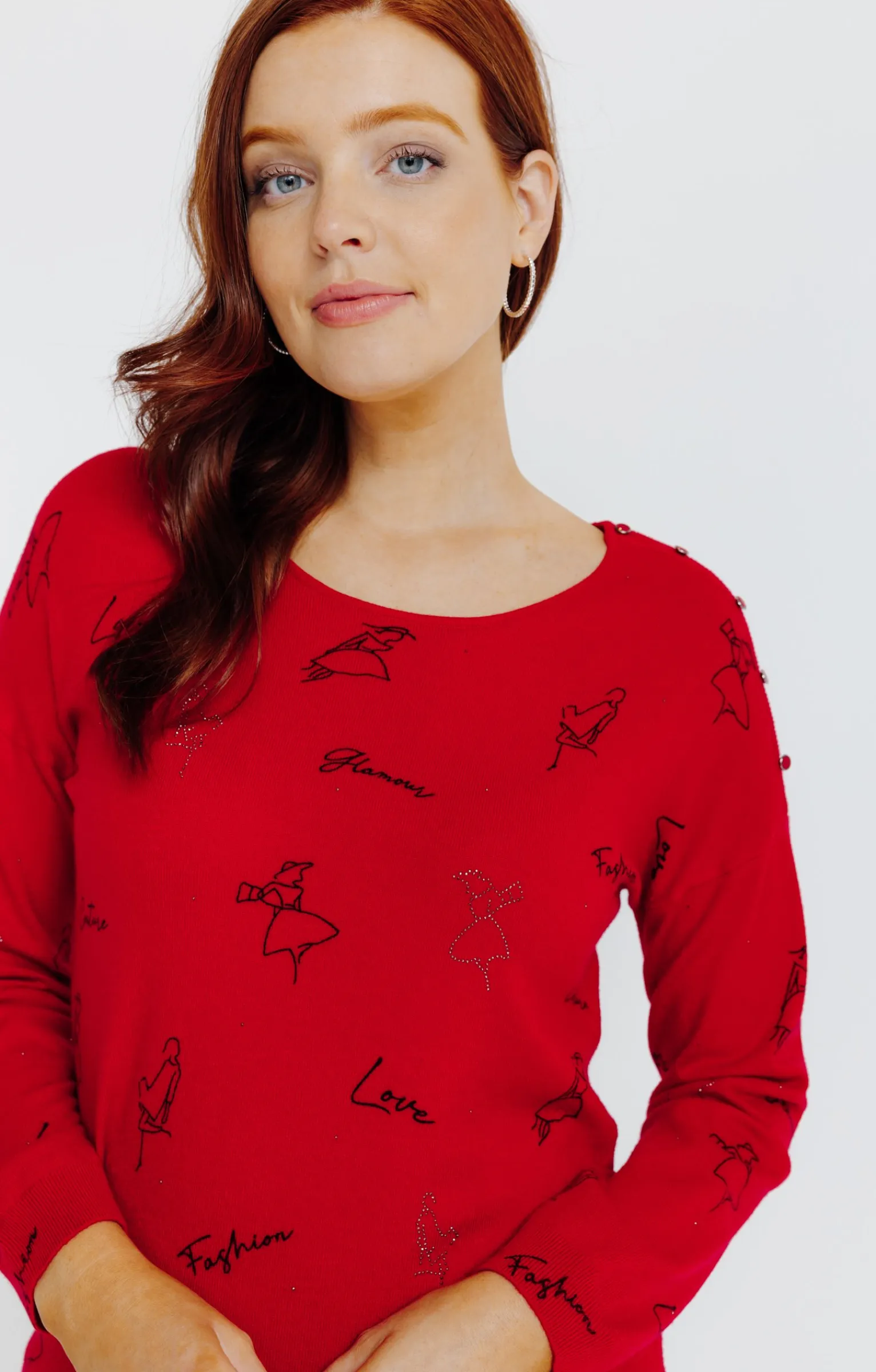 Pulls & Cardigans<Armand Thiery Pull imprimé - Rouge