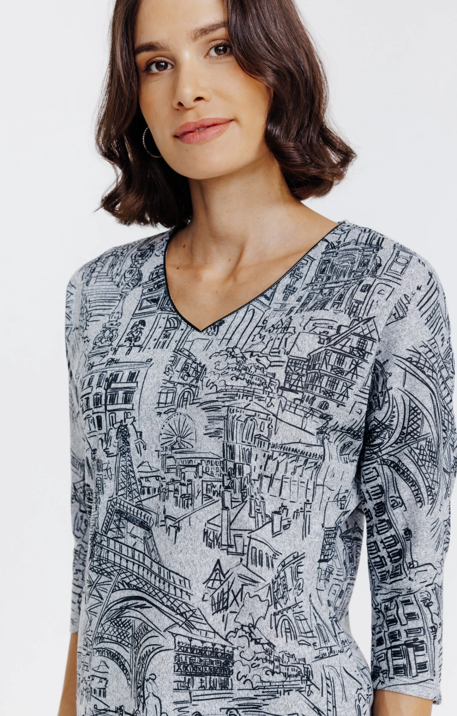 Pulls & Cardigans<Armand Thiery Pull imprimé all over - Grisclair