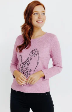 Pulls & Cardigans<Armand Thiery Pull imprimé placé - Pivoine