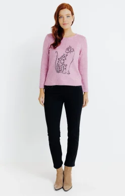 Pulls & Cardigans<Armand Thiery Pull imprimé placé - Pivoine