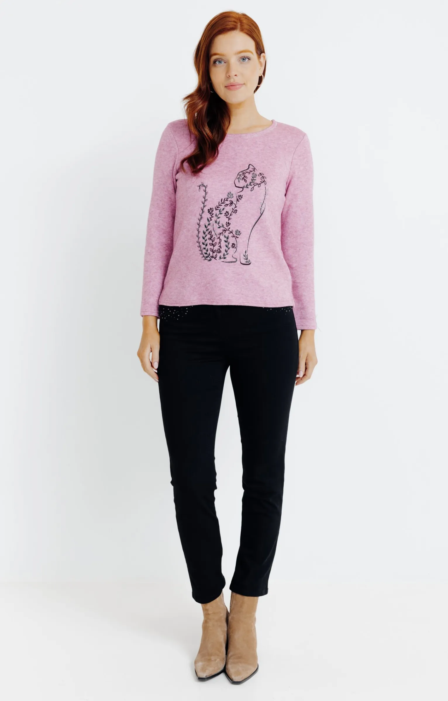 Pulls & Cardigans<Armand Thiery Pull imprimé placé - Pivoine