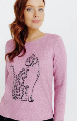 Pulls & Cardigans<Armand Thiery Pull imprimé placé - Pivoine