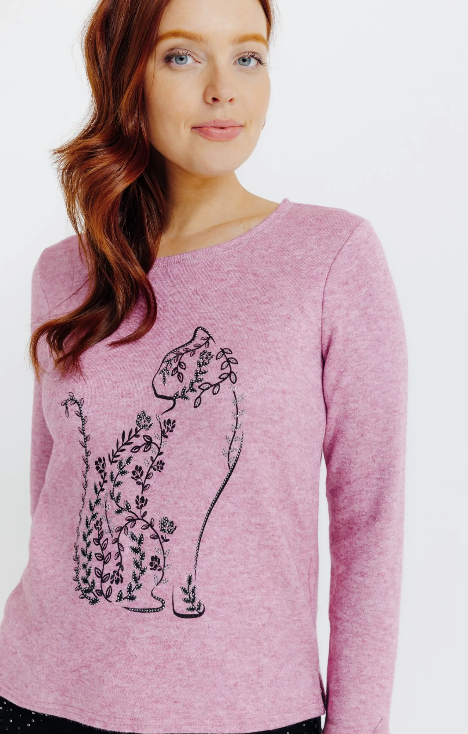 Pulls & Cardigans<Armand Thiery Pull imprimé placé - Pivoine