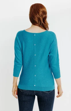Pulls & Cardigans<Armand Thiery PULL LUREX AVEC BOUTONS - Canard