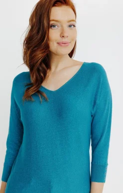 Pulls & Cardigans<Armand Thiery PULL LUREX AVEC BOUTONS - Canard