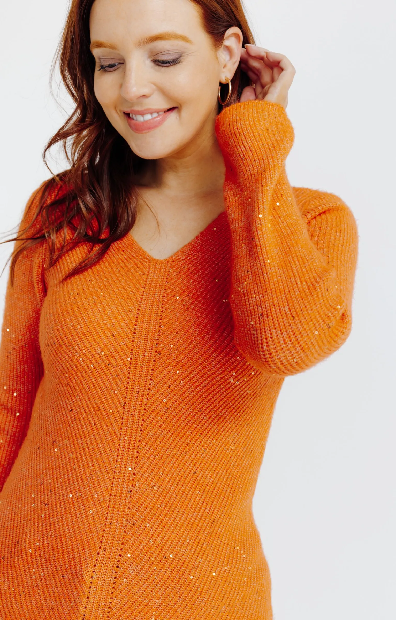 Pulls & Cardigans<Armand Thiery Pull maille anglaise - Mandarine