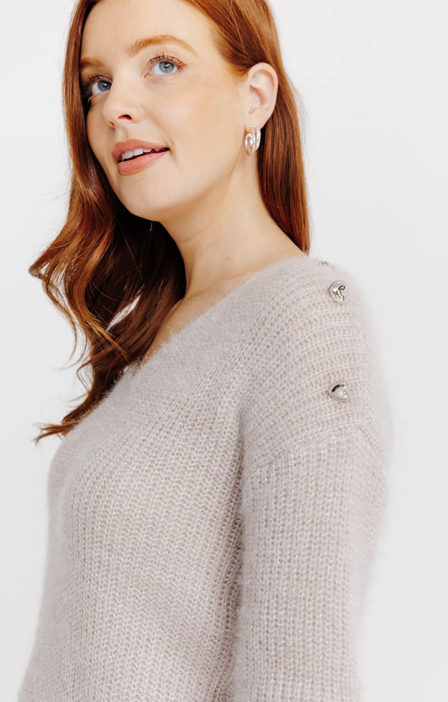 Pulls & Cardigans<Armand Thiery Pull maille anglaise - Grège