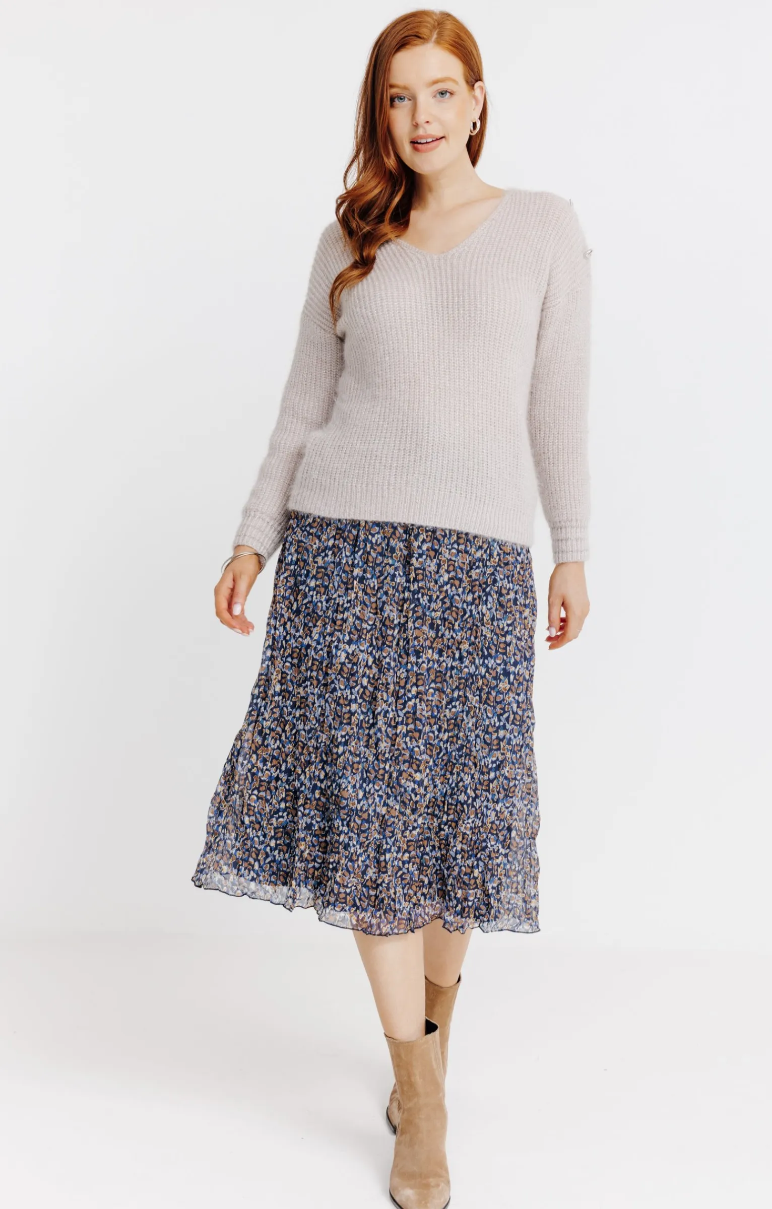 Pulls & Cardigans<Armand Thiery Pull maille anglaise - Grège