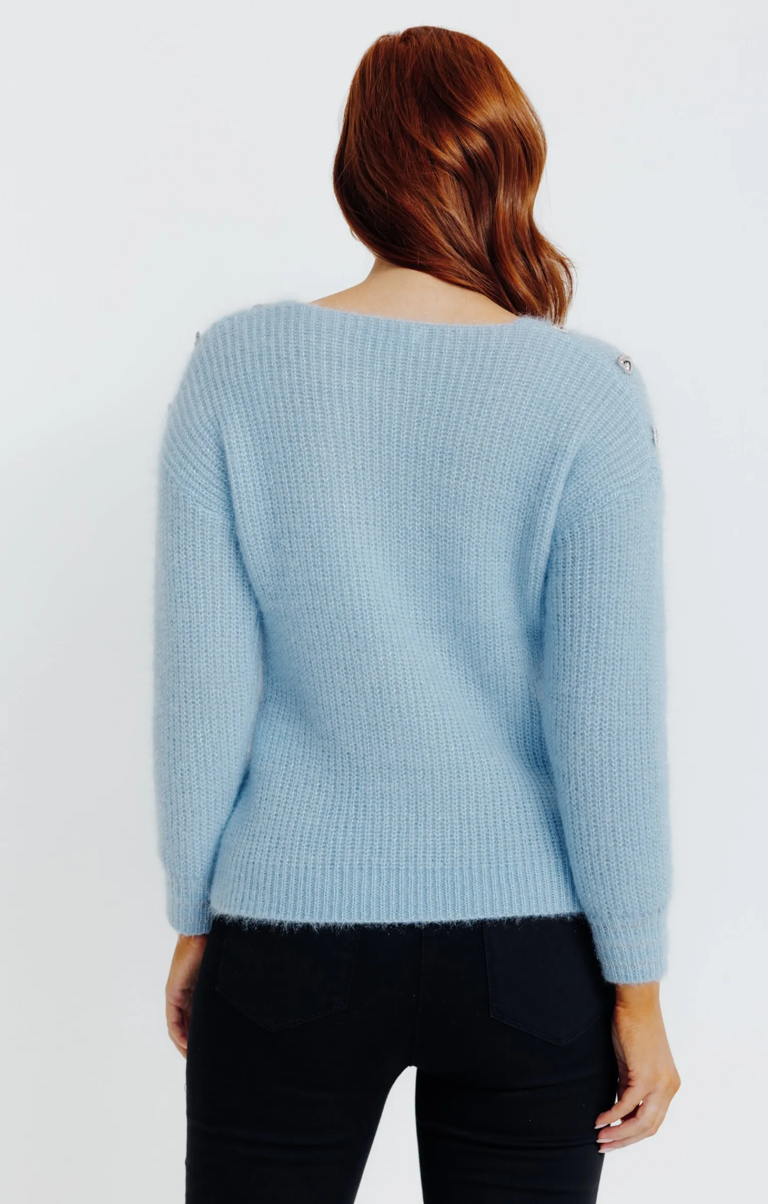 Pulls & Cardigans<Armand Thiery Pull maille anglaise - Bleuciel