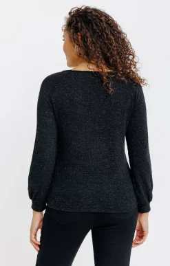 Pulls & Cardigans<Armand Thiery PULL MAILLE BRILLANTE - Noir