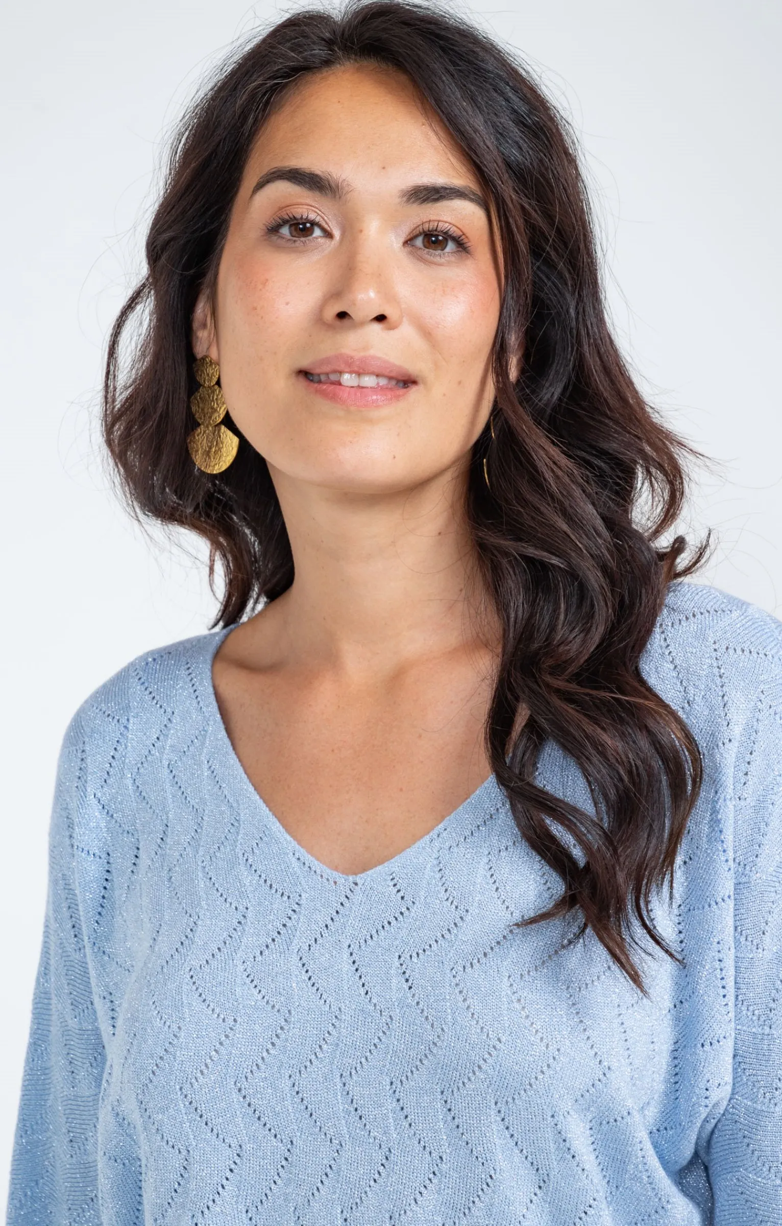 Pulls & Cardigans<Armand Thiery Pull maille brillante - Bleuciel