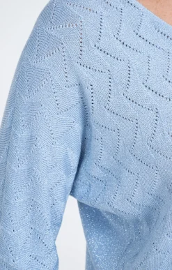 Pulls & Cardigans<Armand Thiery Pull maille brillante - Bleuciel
