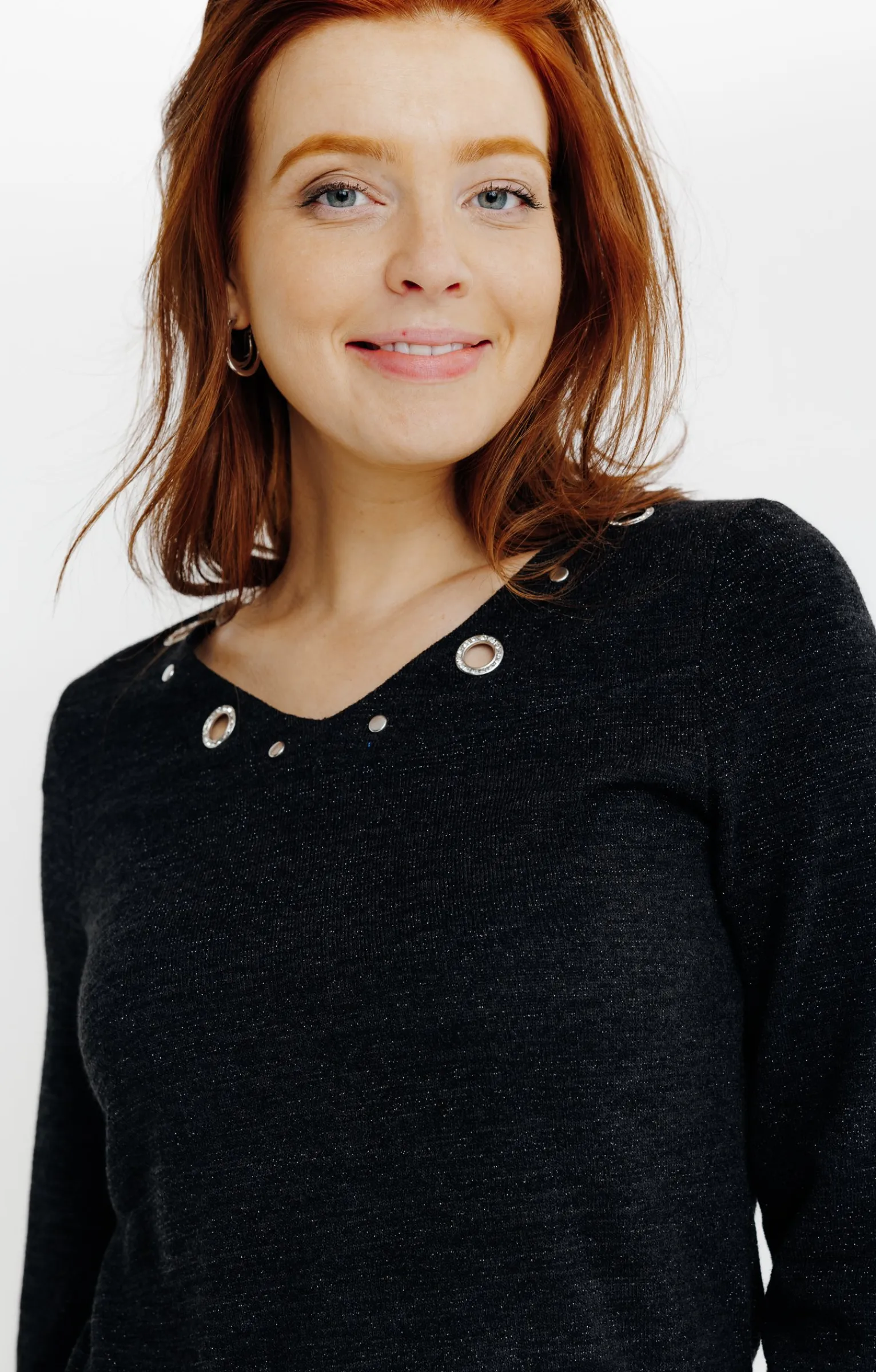 Pulls & Cardigans<Armand Thiery PULL MAILLE BRILLANTE - Noir