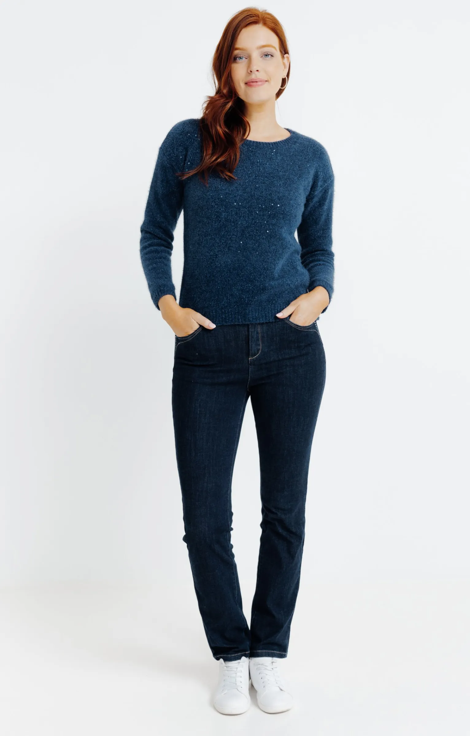 Pulls & Cardigans<Armand Thiery Pull maille chenille - Bleu