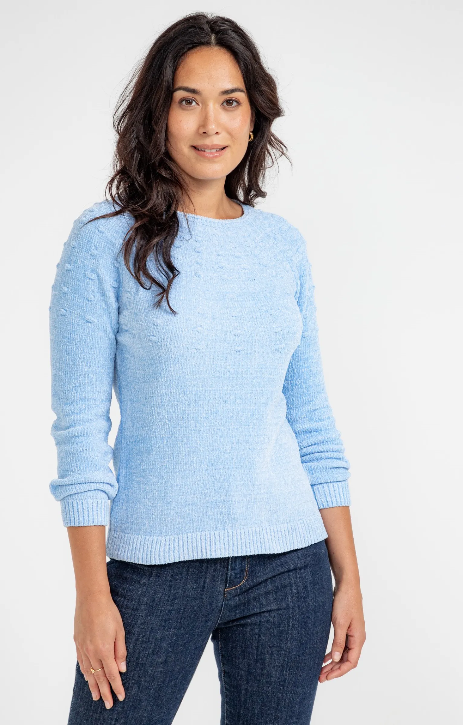 Pulls & Cardigans<Armand Thiery Pull maille chenille - Bleuciel
