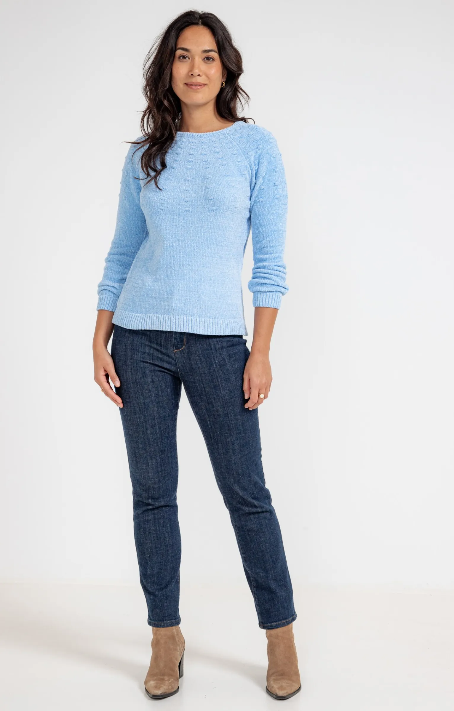 Pulls & Cardigans<Armand Thiery Pull maille chenille - Bleuciel