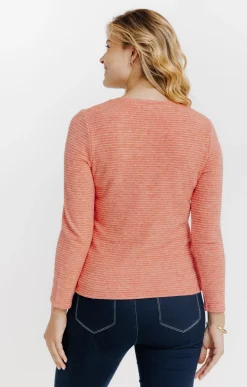 Pulls & Cardigans<Armand Thiery Pull maille ottoman - Corail
