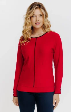 Pulls & Cardigans<Armand Thiery Pull manches chauve-souris - Rouge