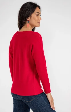 Pulls & Cardigans<Armand Thiery Pull manches chauve-souris - Rouge