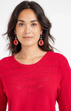 Pulls & Cardigans<Armand Thiery Pull manches chauve-souris - Rouge