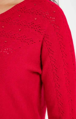 Pulls & Cardigans<Armand Thiery Pull manches chauve-souris - Rouge