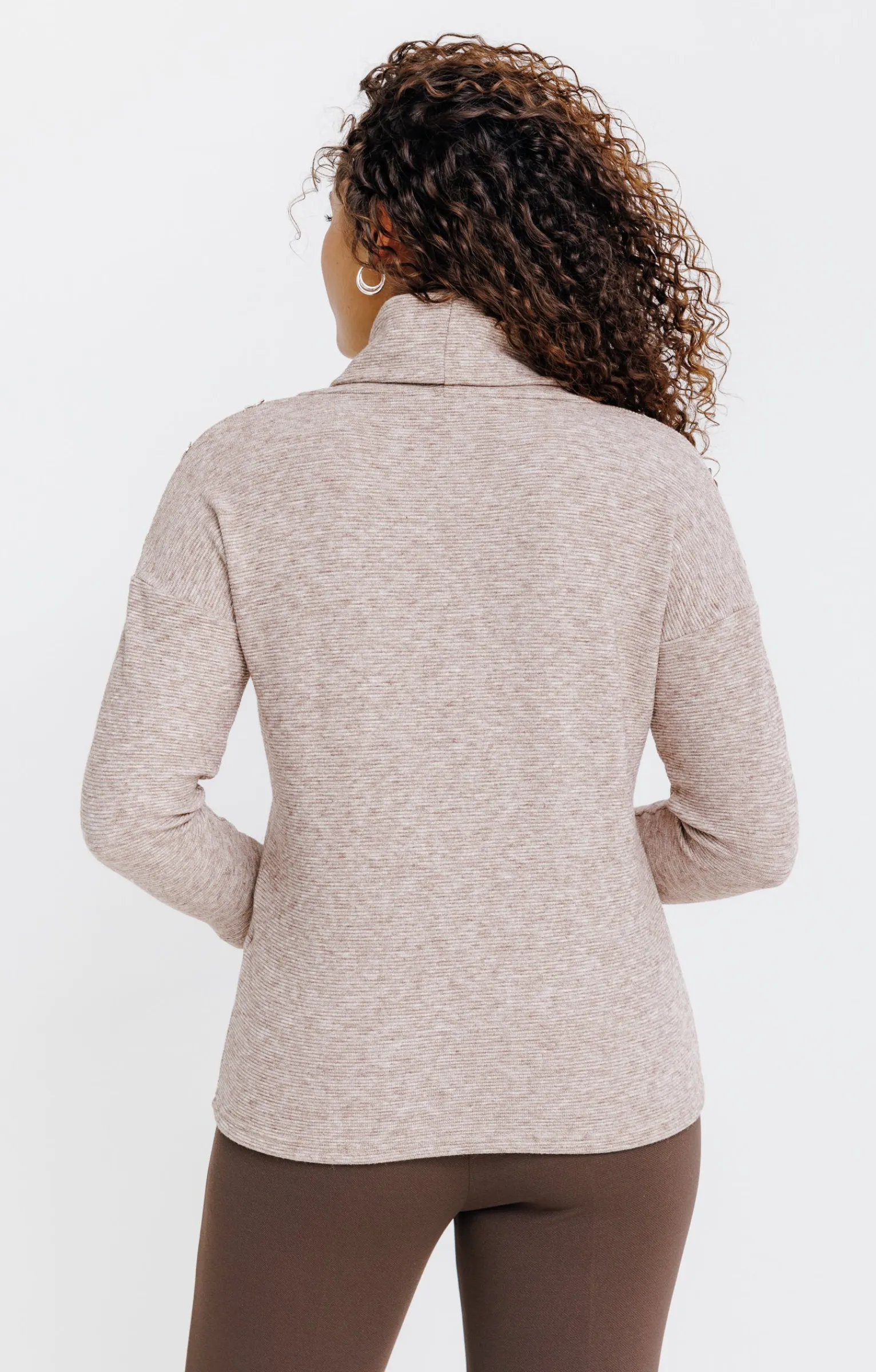 Pulls & Cardigans<Armand Thiery PULL MATIERE FANTAISIE - Taupe