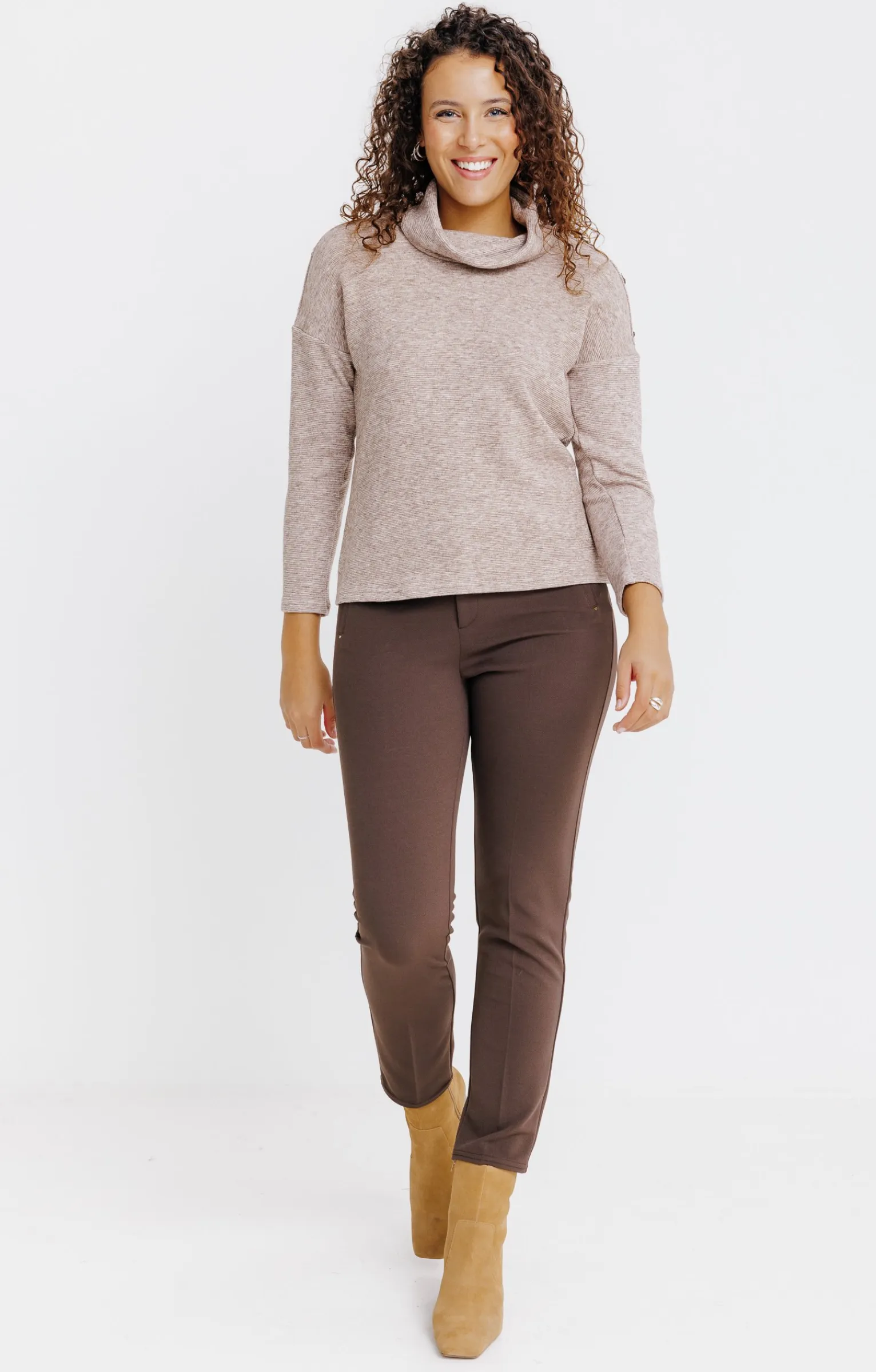 Pulls & Cardigans<Armand Thiery PULL MATIERE FANTAISIE - Taupe