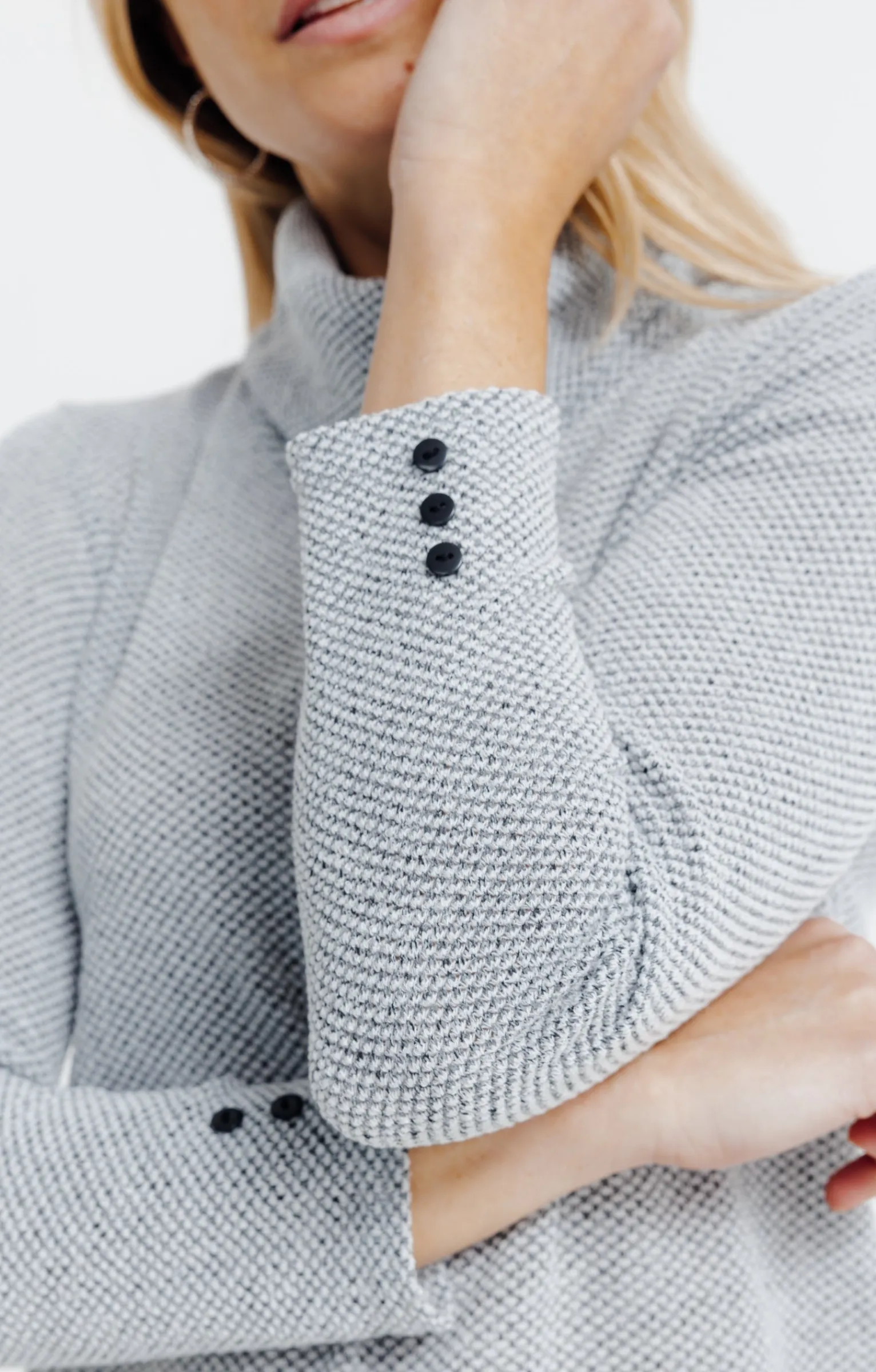 Pulls & Cardigans<Armand Thiery PULL MATIERE FANTAISIE - Argent