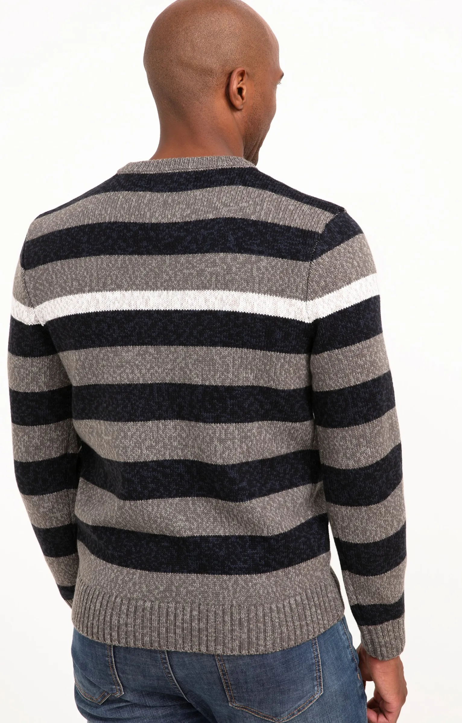Pulls & Gilets<Armand Thiery Pull rayé all over - Kaki