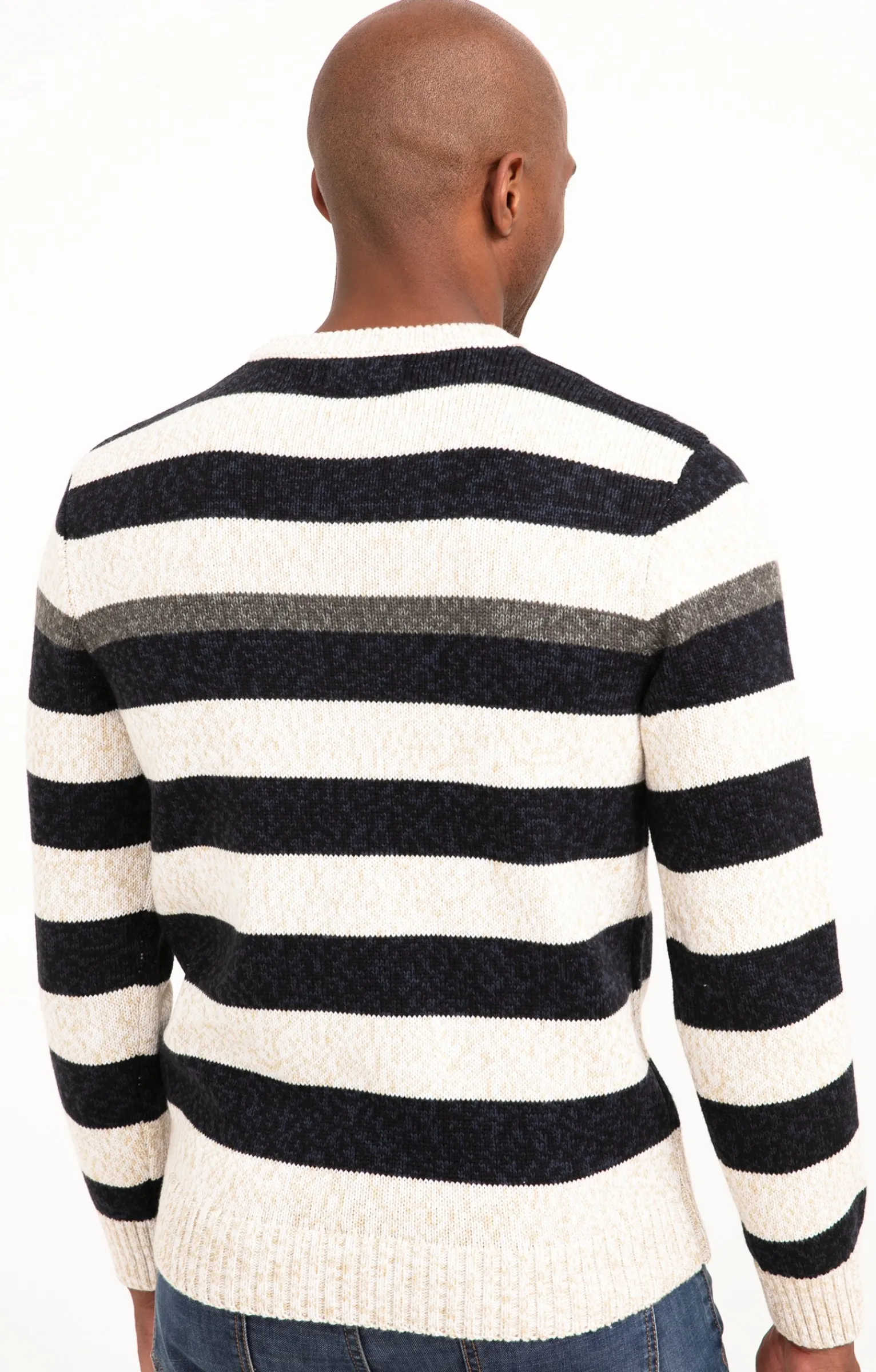 Pulls & Gilets<Armand Thiery Pull rayé all over - Écru