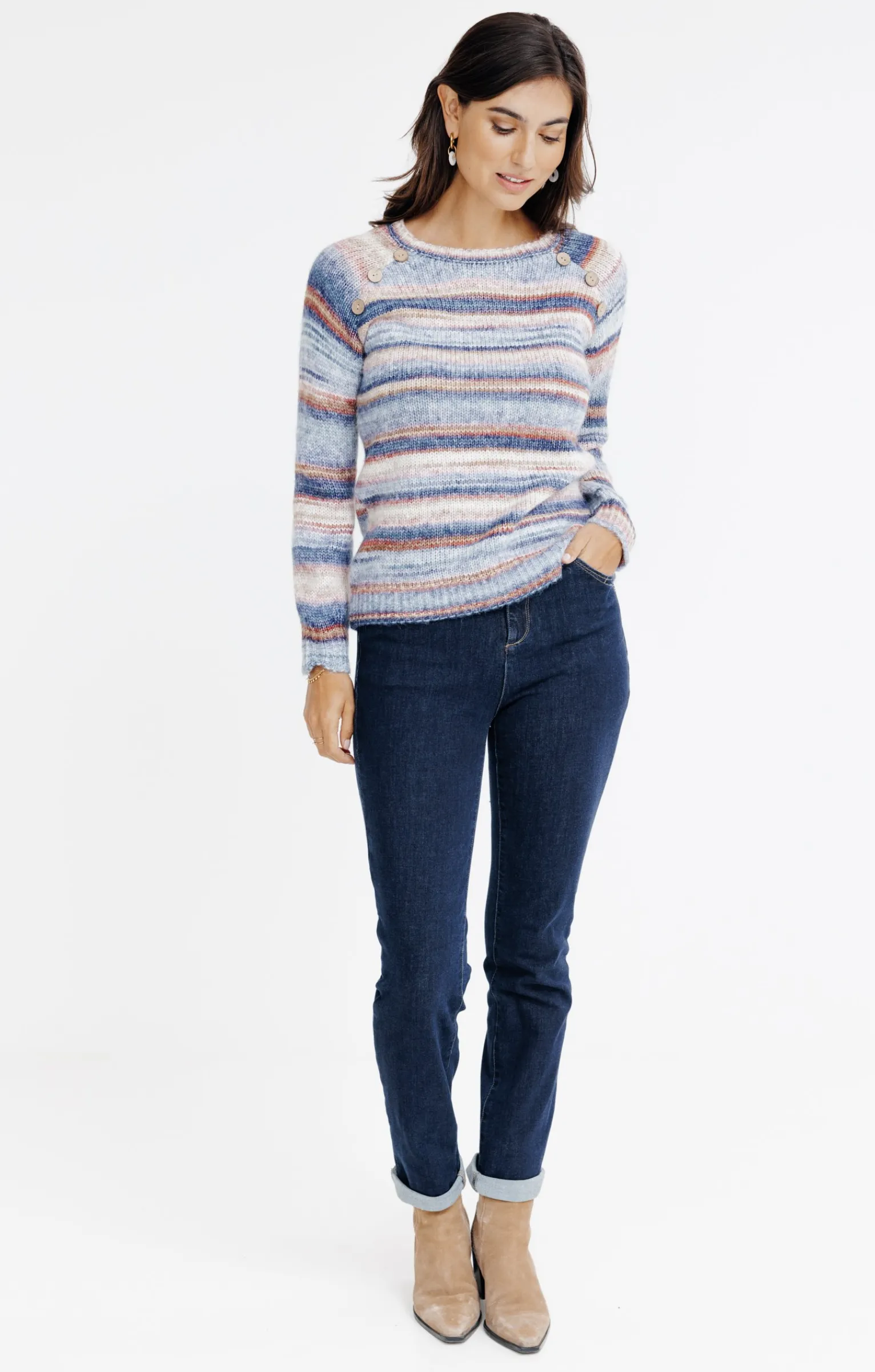Pulls & Cardigans<Armand Thiery Pull rayé multicolore - Bleuciel