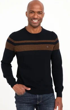 Pulls & Gilets<Armand Thiery Pull rayure placée - Camel