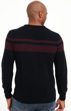 Pulls & Gilets<Armand Thiery Pull rayure placée - Bordeaux
