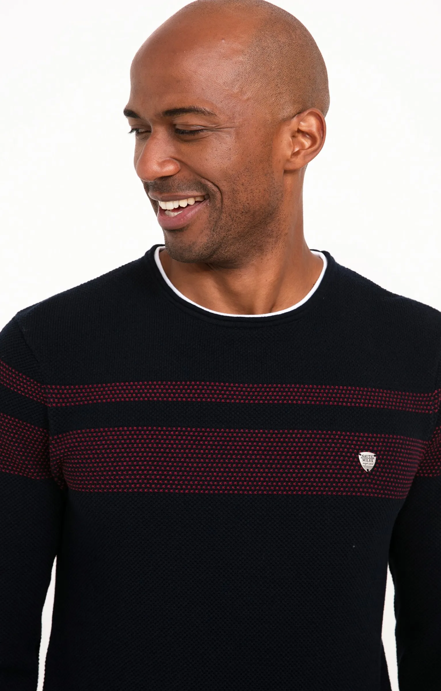 Pulls & Gilets<Armand Thiery Pull rayure placée - Bordeaux