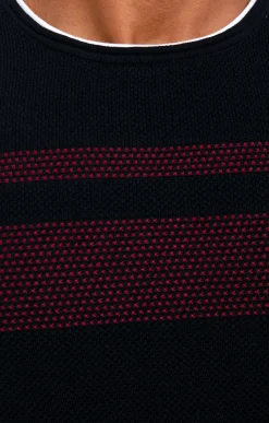 Pulls & Gilets<Armand Thiery Pull rayure placée - Bordeaux
