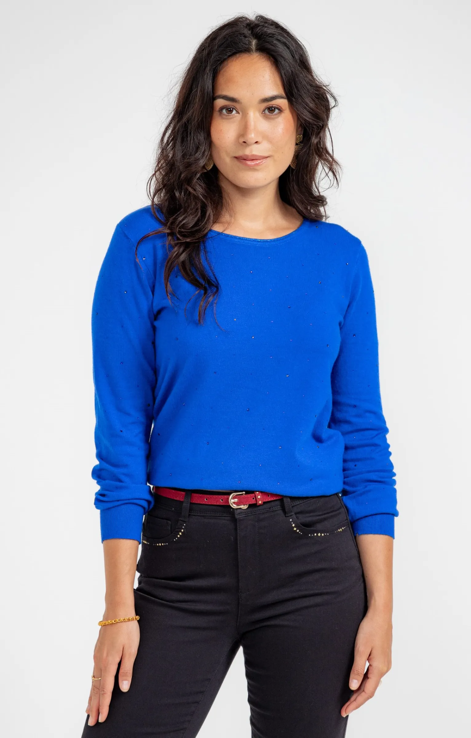 Pulls & Cardigans<Armand Thiery Pull strass all over - Bleudur