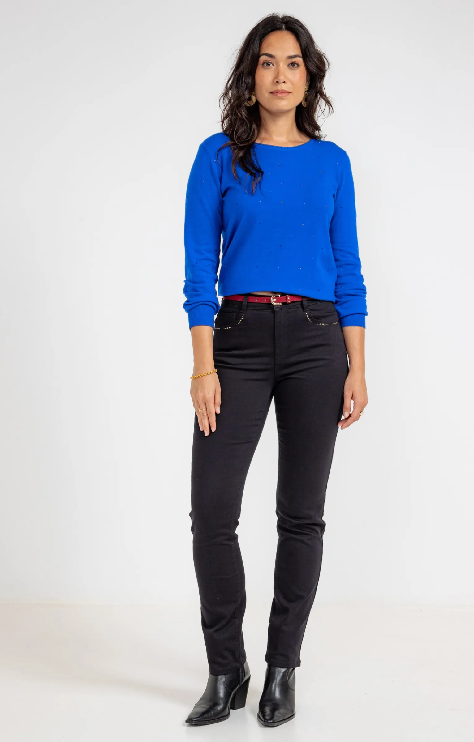 Pulls & Cardigans<Armand Thiery Pull strass all over - Bleudur