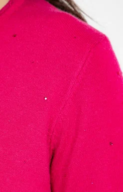 Pulls & Cardigans<Armand Thiery Pull strass all over - Framboise