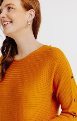 Pulls & Cardigans<Armand Thiery Pull tricotage fantaisie - Ocre
