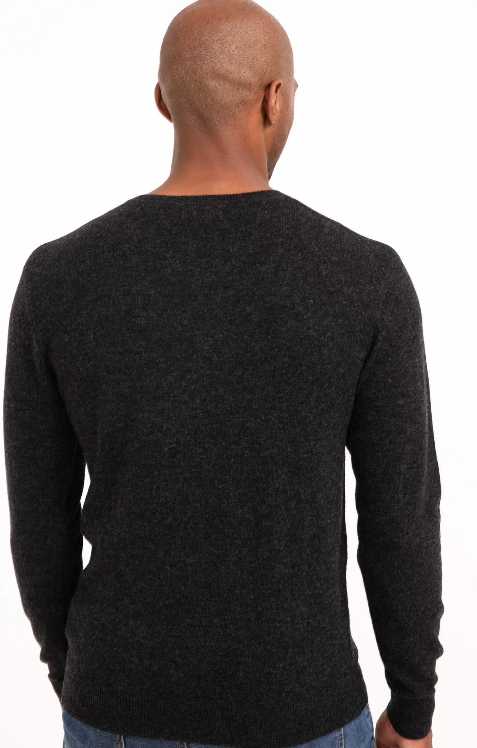 Pulls & Gilets<Armand Thiery Pull uni col V - Anthracite