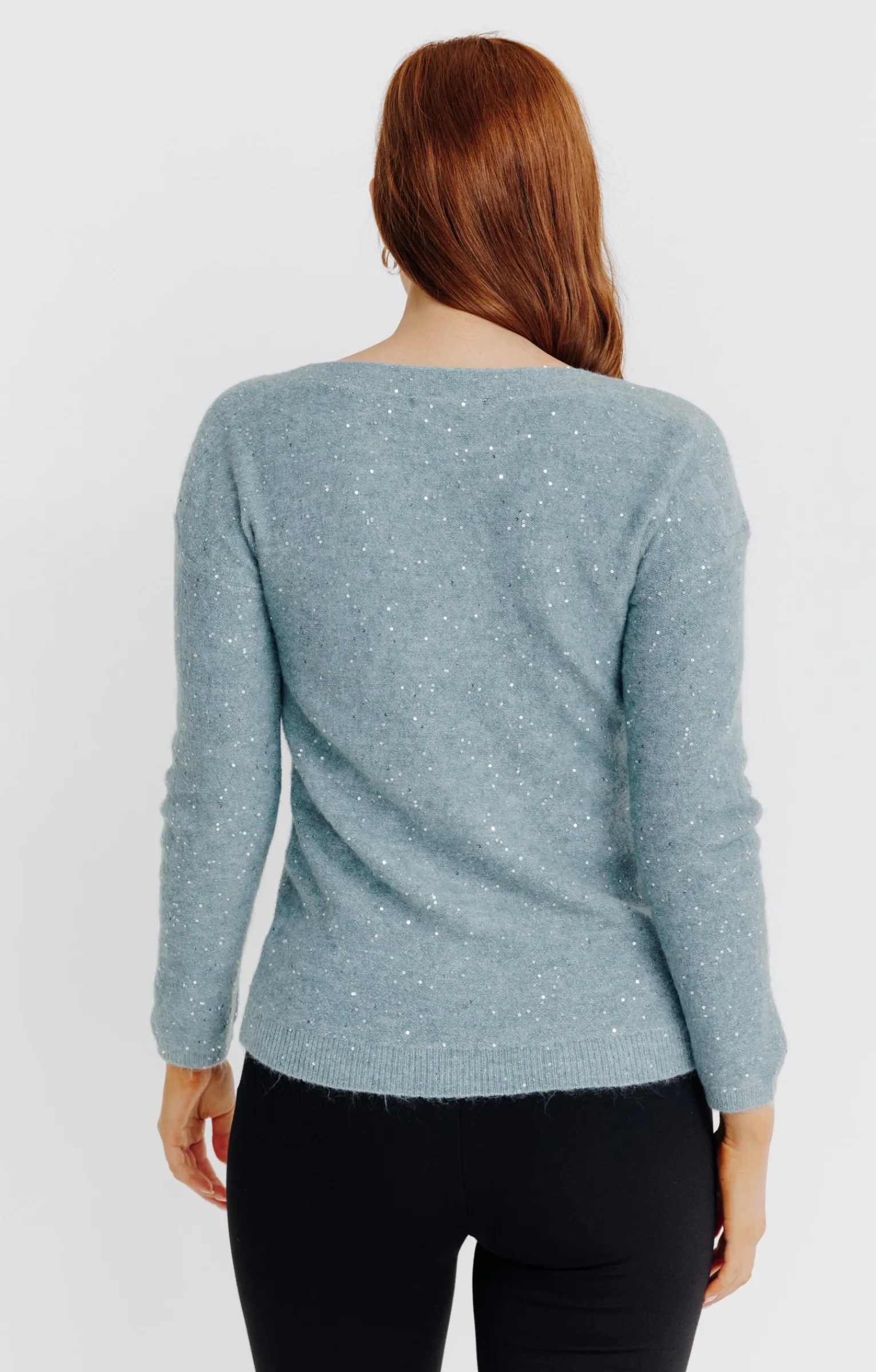 Pulls & Cardigans<Armand Thiery Pull uni paillettes - Vertnil