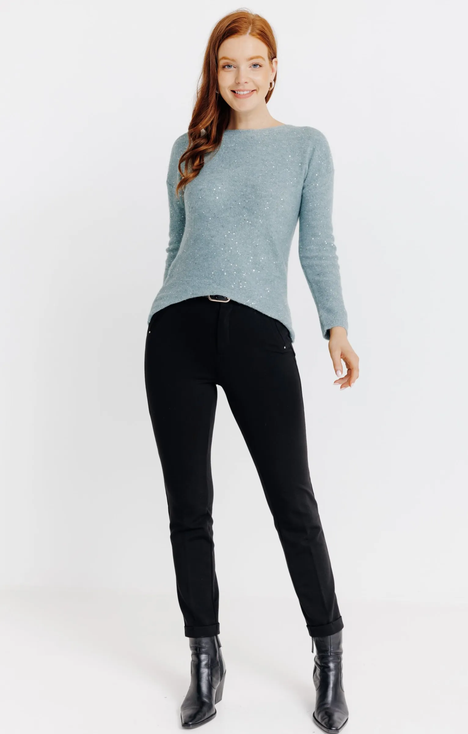 Pulls & Cardigans<Armand Thiery Pull uni paillettes - Vertnil