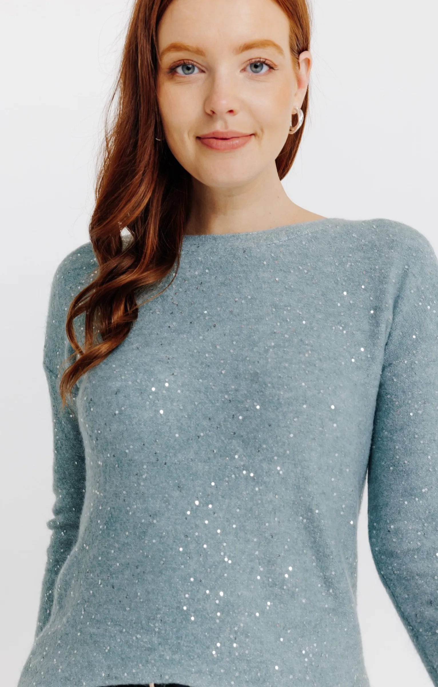 Pulls & Cardigans<Armand Thiery Pull uni paillettes - Vertnil