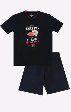Sous-vêtements & Nuit<Armand Thiery Pyjama court batterie - Marine