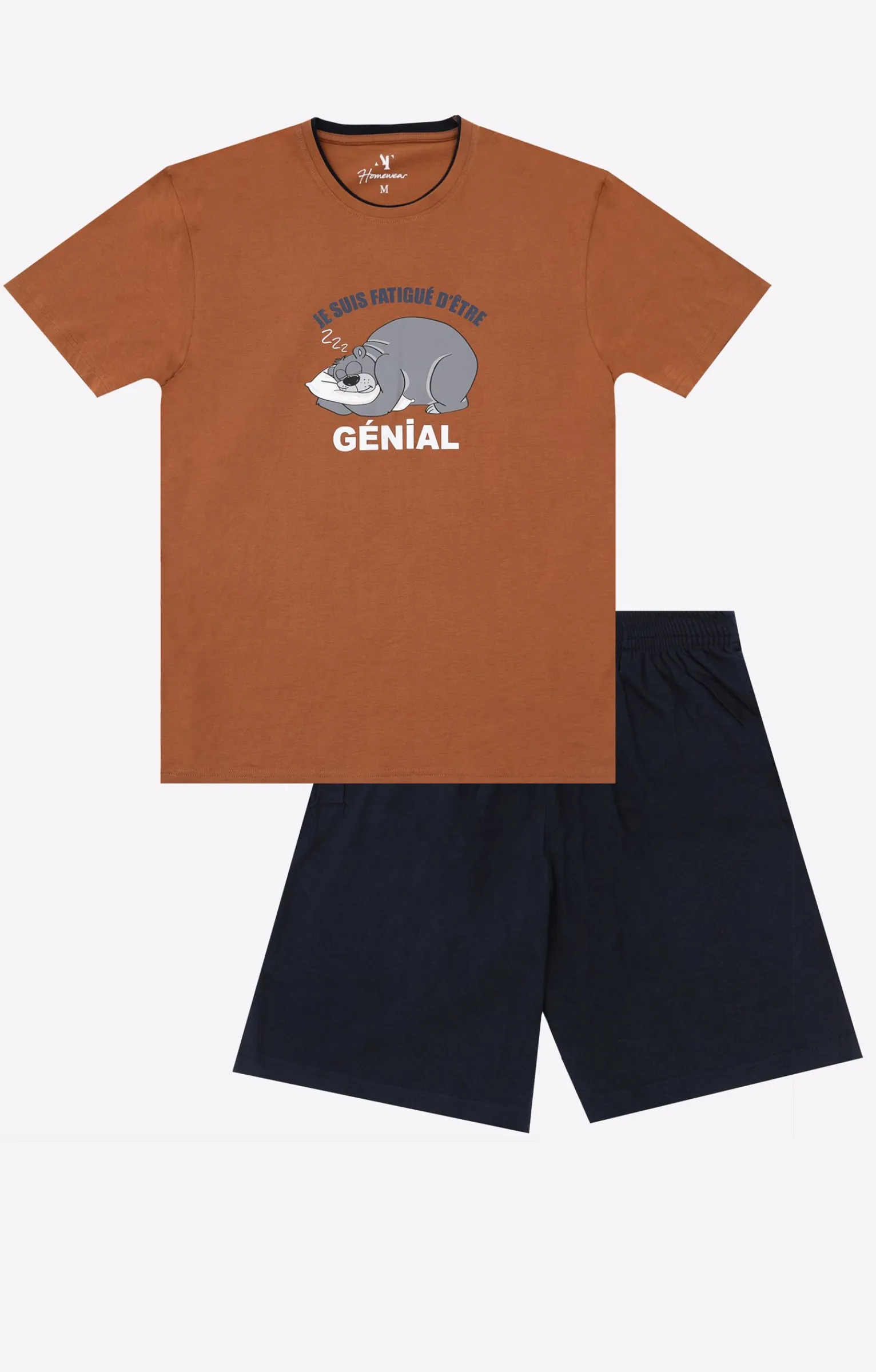 Sous-vêtements & Nuit<Armand Thiery Pyjama court Génial - Camel