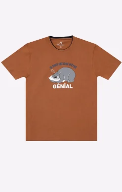 Sous-vêtements & Nuit<Armand Thiery Pyjama court Génial - Camel