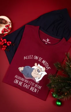 Sous-vêtements & Nuit<Armand Thiery Pyjama court motivé - Bordeaux