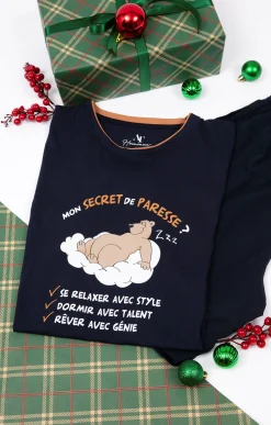 Sous-vêtements & Nuit<Armand Thiery Pyjama court Paresse - Marine