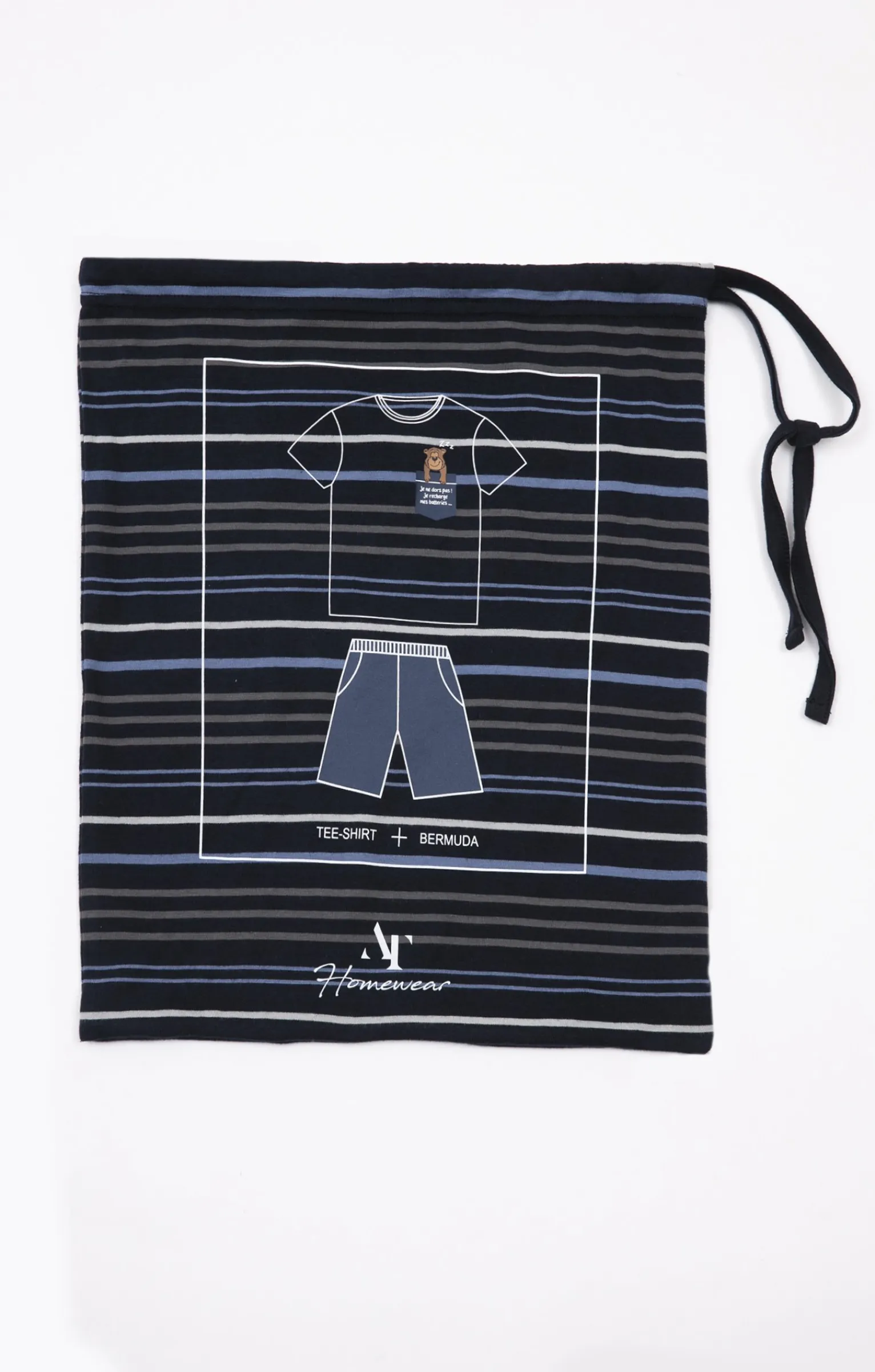 Sous-vêtements & Nuit<Armand Thiery Pyjama court ray - Marine